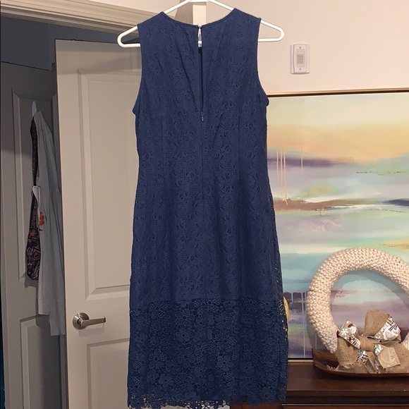 Gorgeous Karl Lagerfeld Navy Lace Dress - Picture 4 of 6